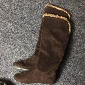 Report Meloni Women’s Suede Boots in Brown